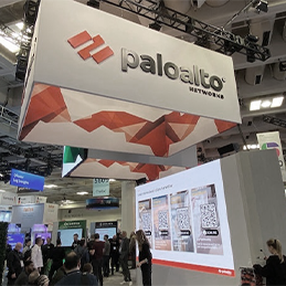 Estande da Palo Alto Networks no evento